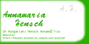annamaria hensch business card